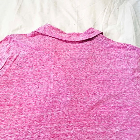 NEW PHOTOS! POLO TOP, SHORT SLEEVE, FUSCHIA, SIZE 4X, POLYESTER/COTTON/RAYON, - Picture 10 of 10
